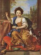 Pierre Mignard Girl Bloing Soap Bubbles (mk08) Germany oil painting artist